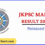 JKPSC Mains Result 2022