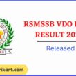 RSMSSB VDO Final Result 2022