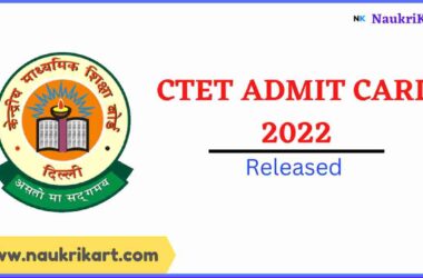 CTET Admit Card 2022