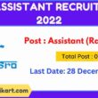 ISRO Assistant Recruitment 2022