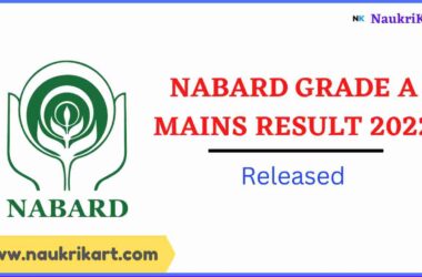 NABARD Grade A Mains Result 2022
