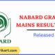 NABARD Grade A Mains Result 2022