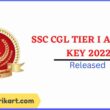 SSC CGL Tier I Answer Key 2022