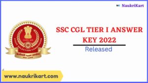 SSC CGL Tier I Answer Key 2022