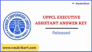 UPPCL Executive Assistant Answer Key 2022