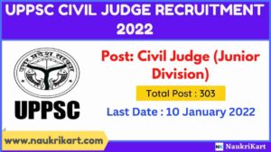 UPPSC Civil Judge Recruitment 2022