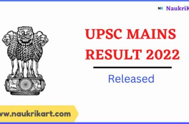 UPSC Mains Result 2022