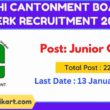 Delhi Cantonment Clerk Recruitment 2022