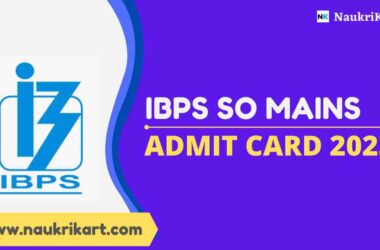 IBPS SO Mains Admit Card 2023