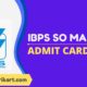 IBPS SO Mains Admit Card 2023