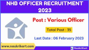 NHB Officer Recruitment 2023