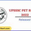 UPSSSC PET Result 2022