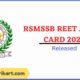 RSMSSB REET Admit Card 2023