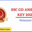 SSC GD Answer Key 2023