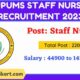 UPUMS Staff Nurse Recruitment 2023