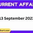 current affairs 13 september 2023