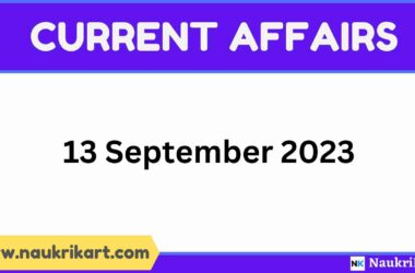 current affairs 13 september 2023