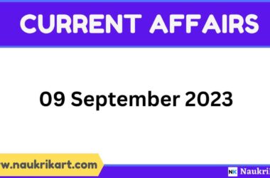 Current affairs 09 September 2023